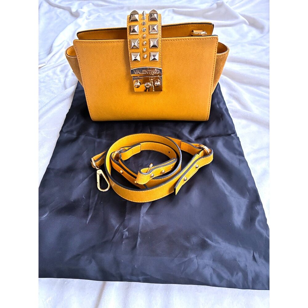 Valentino by Mario Valentino Aydin Studded Crossbody Bag Yellow